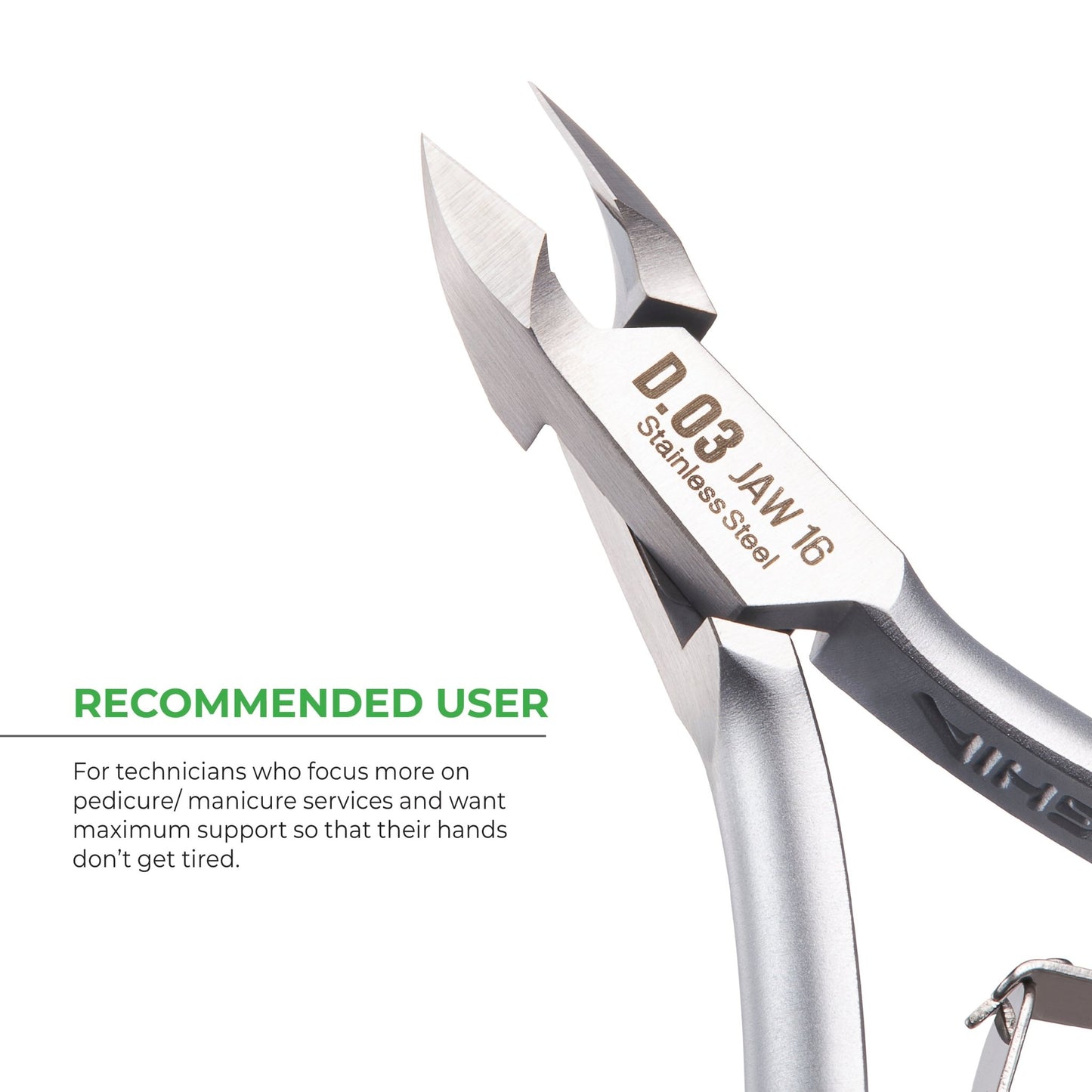 Cuticle Nipper - D - 03 (Stainless Steel) - W.S. Industries, Inc.