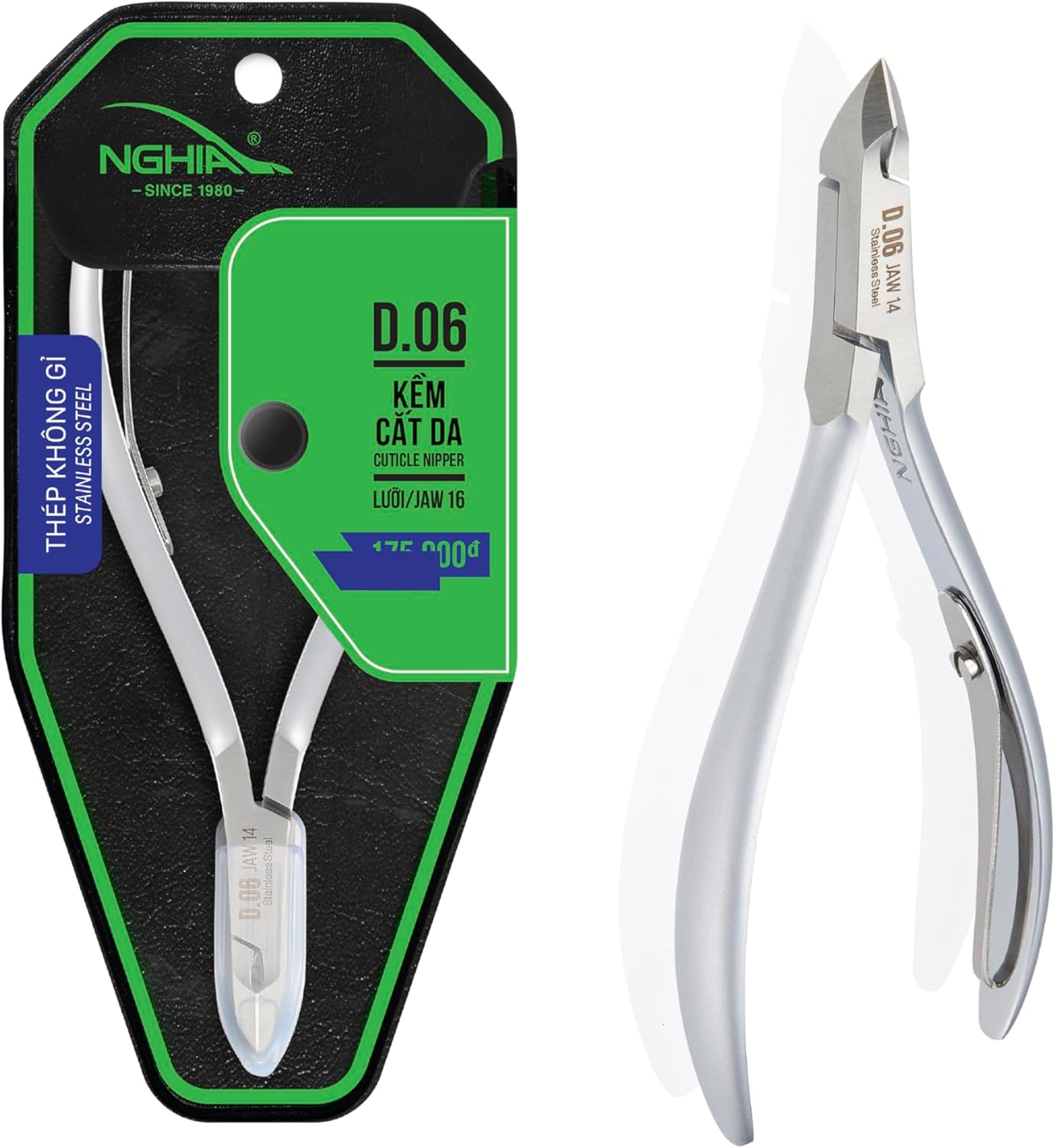 Cuticle Nipper - D - 06 (Stainless Steel) - W.S. Industries, Inc.