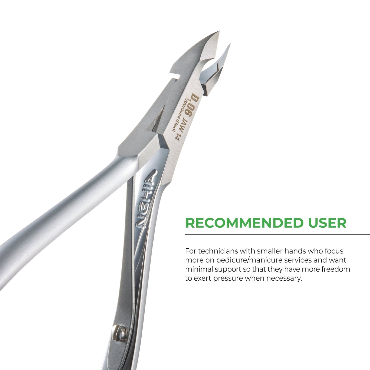 Cuticle Nipper - D - 06 (Stainless Steel) - W.S. Industries, Inc.