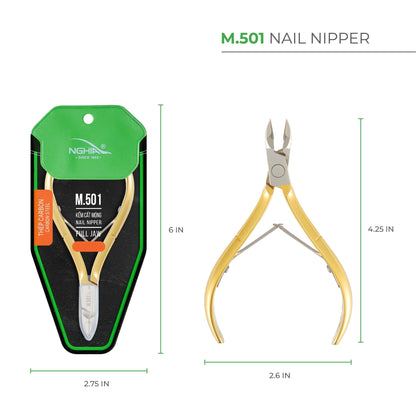 Cuticle Nipper - M - 501 (Hard Steel) - W.S. Industries, Inc.